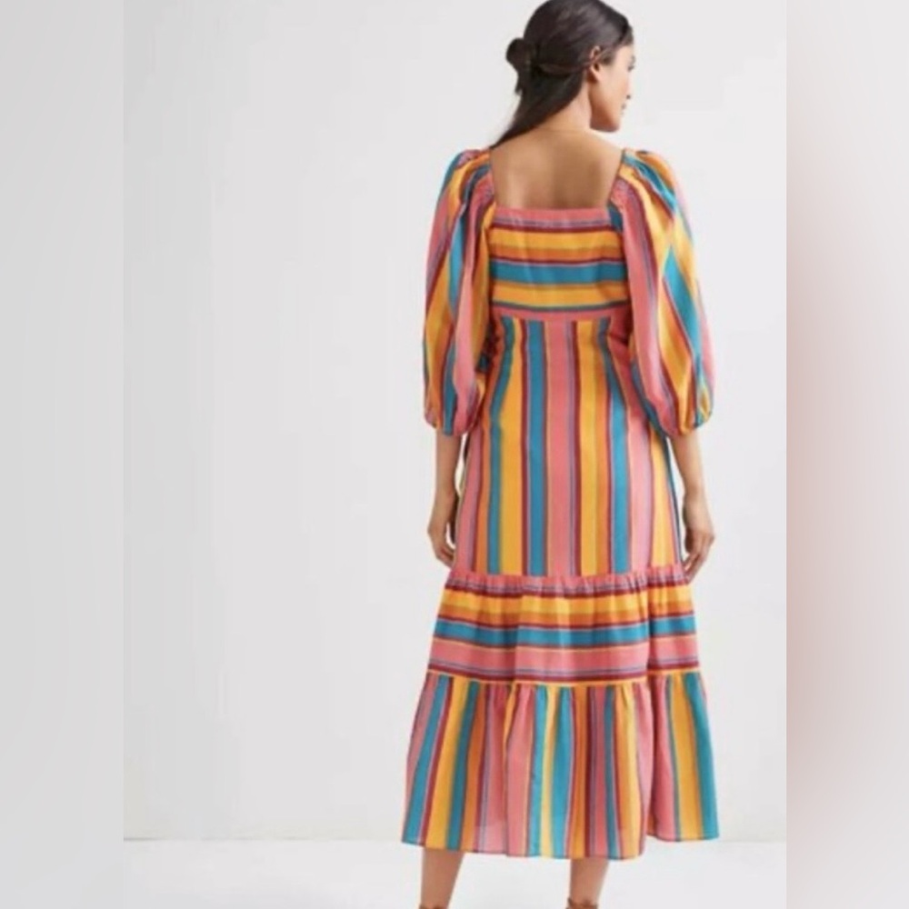 New FARM RIO Rainbow Stripe Dress - Picture 9 of 10